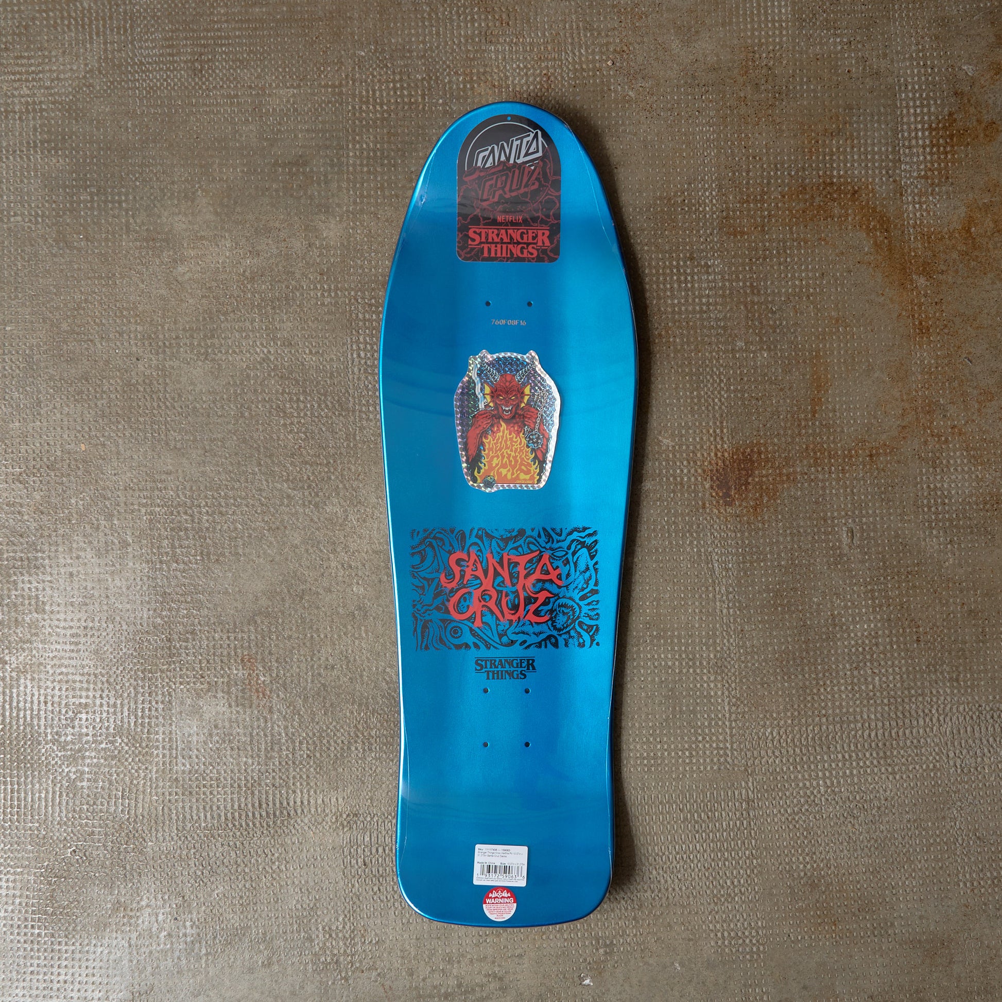 Santa Cruz - ST Knox Hellfire Pit Deck 10.07 X 31.275 "Stranger Things"