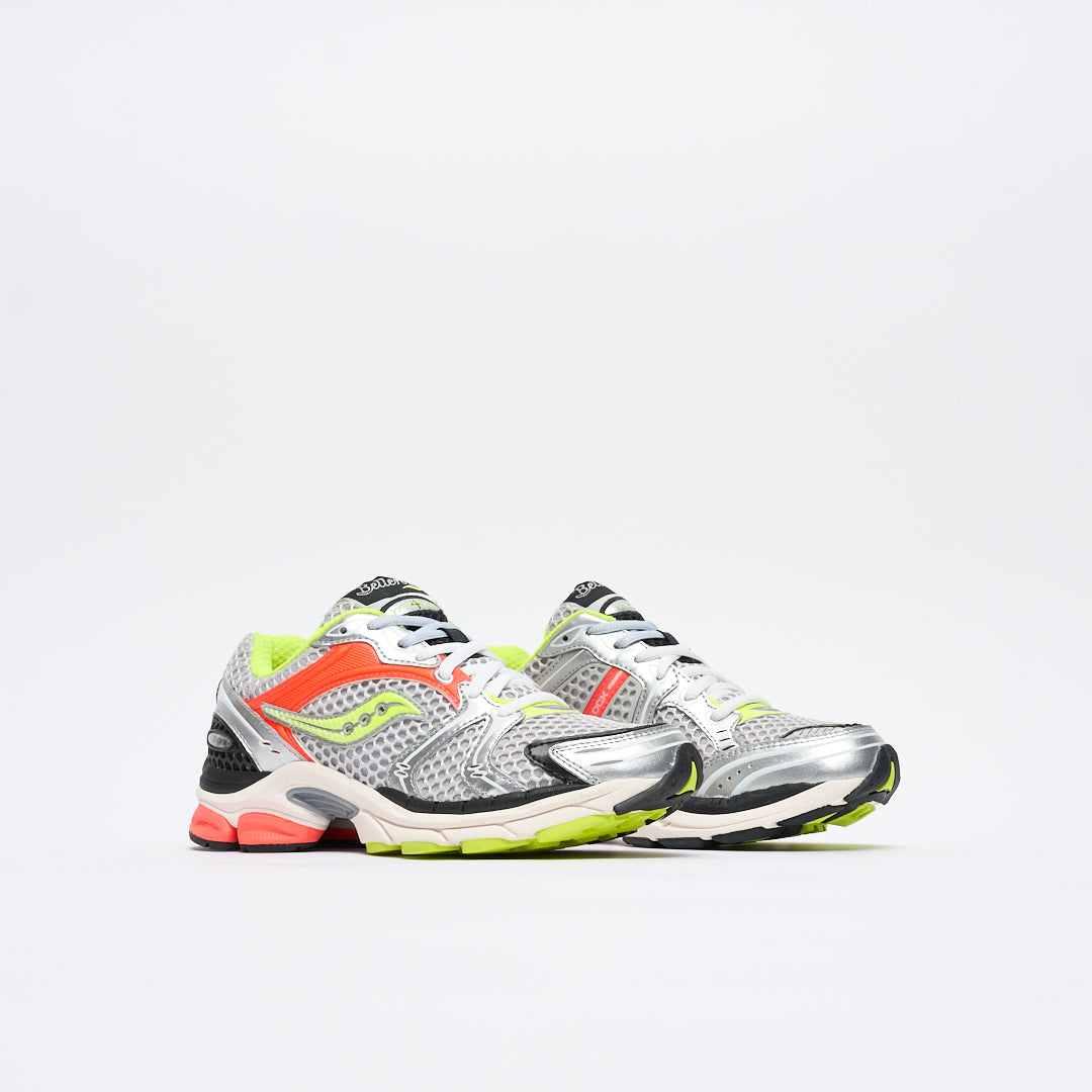 Saucony x Bellerose - Pro Grid Triumph 4 (Silver Fluo)