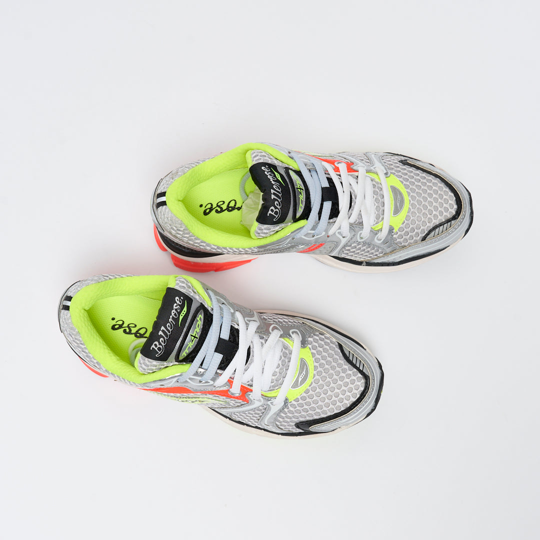 Saucony x Bellerose - Pro Grid Triumph 4 (Silver Fluo)