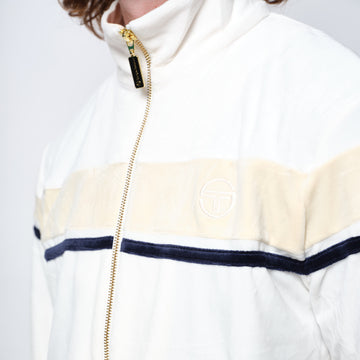 Sergio Tacchini - Damarindo Velour Tracktop 025 (Gardenia/White Cap Gray)