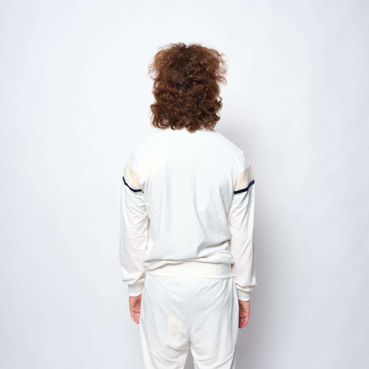 Sergio Tacchini - Damarindo Velour Tracktop 025 (Gardenia/White Cap Gray)