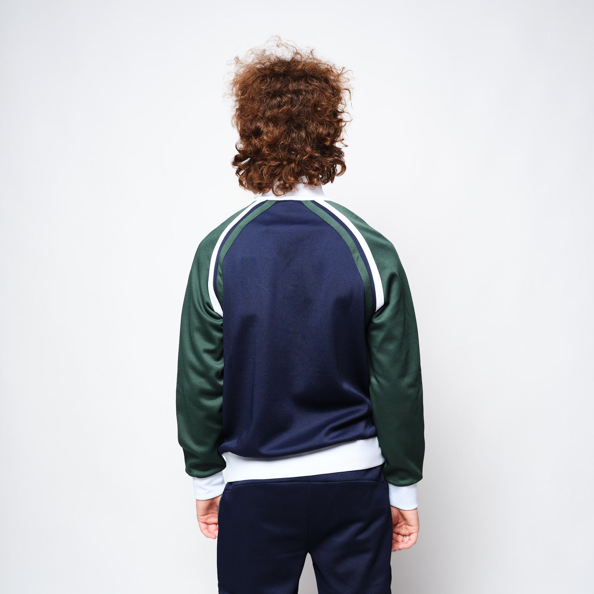 Sergio Tacchini Ghibli Piquet Tracktop Navy/Pine Green