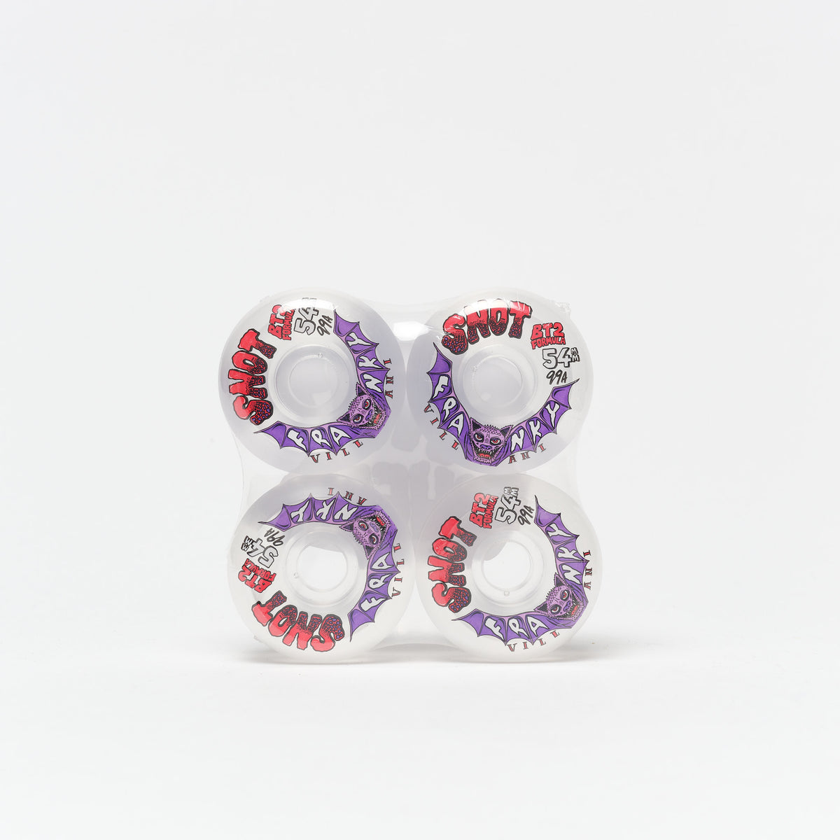 Snot Wheels - Franky Villani Conical Wheels Clear 54mm 99a