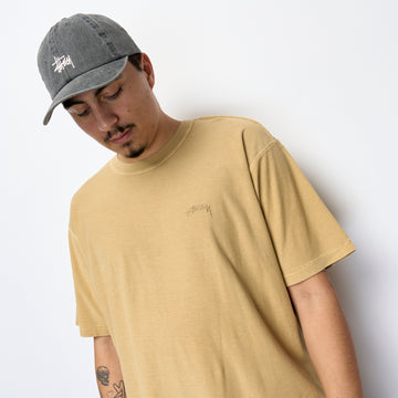 Stüssy -Pig Dyed Inside Out Crew Tee (Amber Gold) 