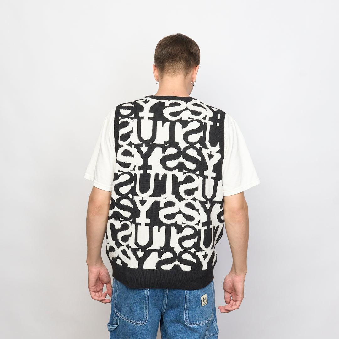 Stussy - Stacked Sweater Vest (Ivory)