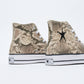 Stussy x Converse - Chuck 70 HI "Snakeskin" print (Grey/Black/Egret)