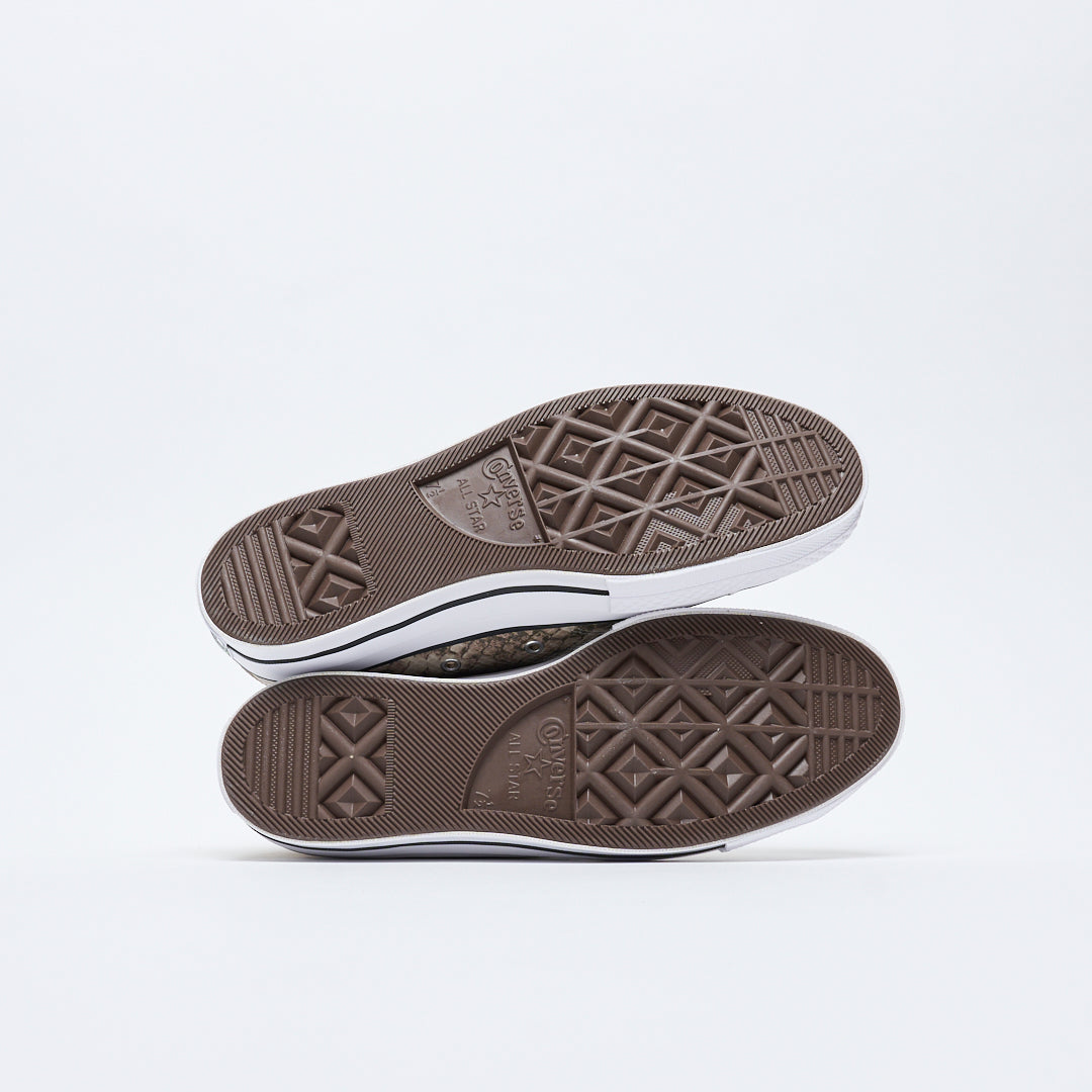 Stussy x Converse - Chuck 70 HI "Snakeskin" print (Grey/Black/Egret)