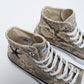Stussy x Converse - Chuck 70 HI "Snakeskin" print (Grey/Black/Egret)