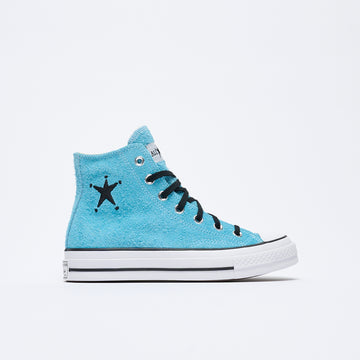 Stüssy x Converse - Chuck 70 Hi "Hairy Suede" (Sky Blue)