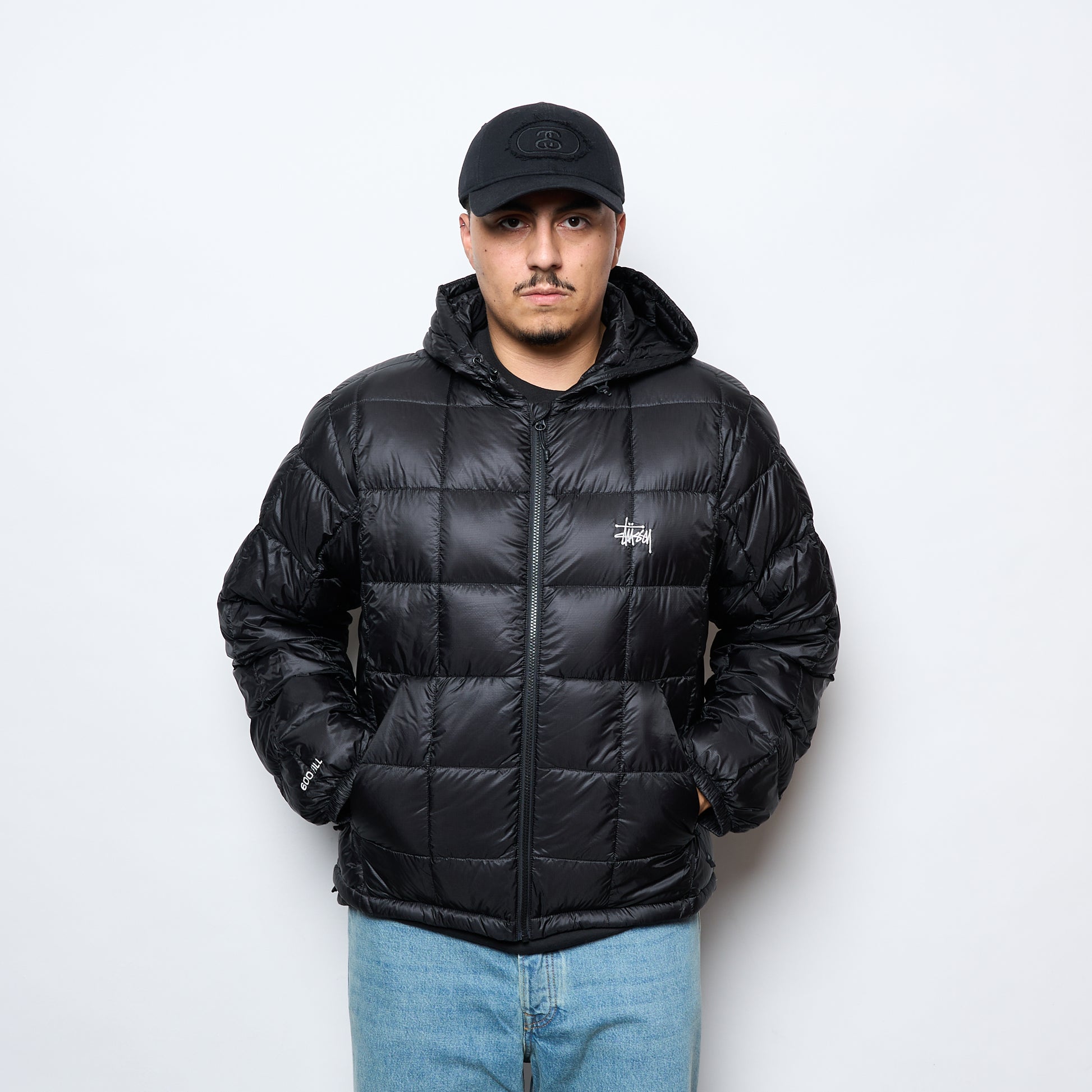 Stussy - Midweight Hooded Puffer (Black)