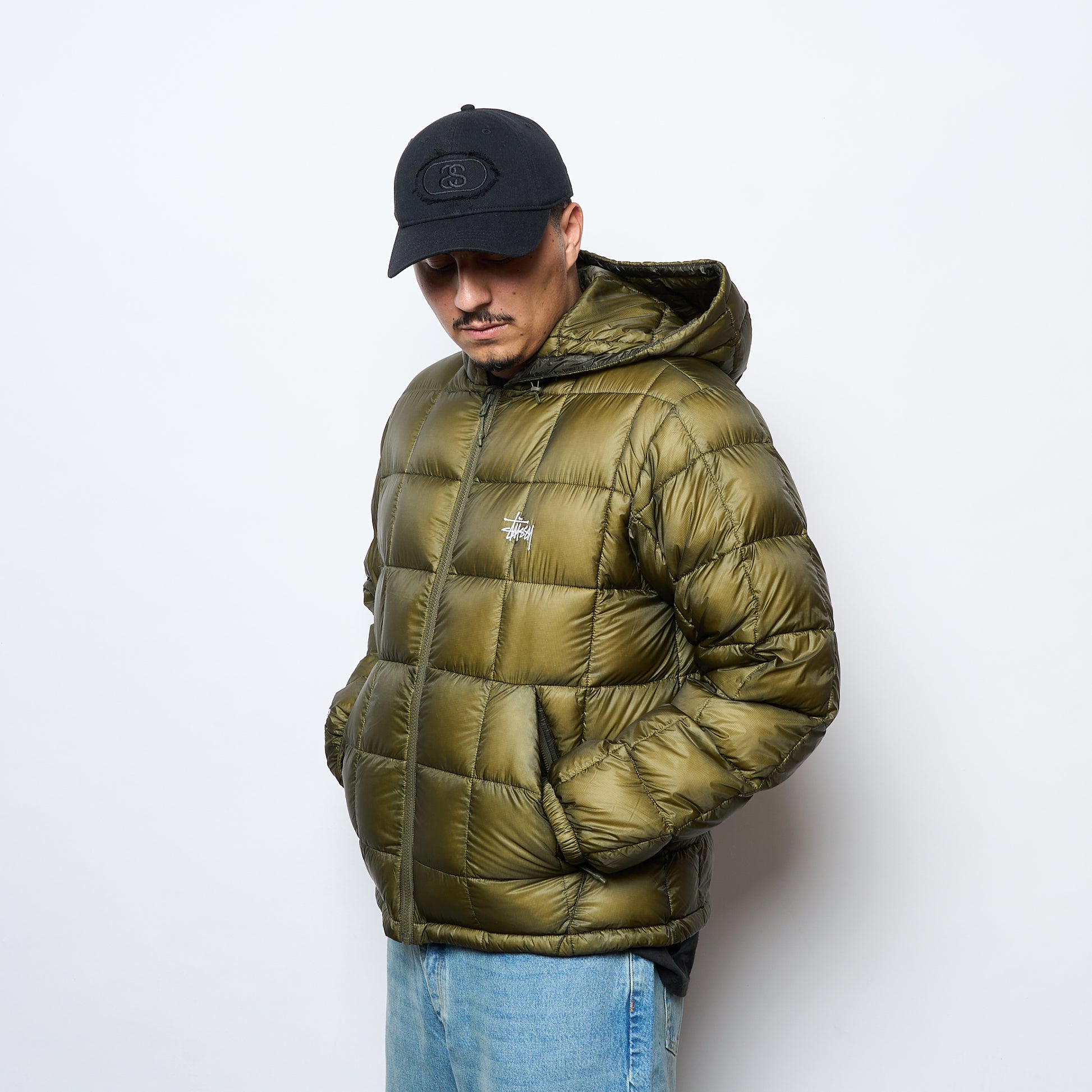 Stussy - Midweight Hooded Puffer (Olive)