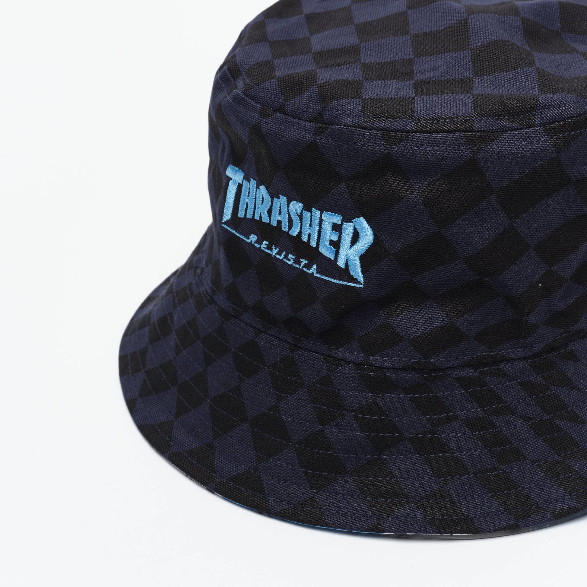 Thrasher x AFA x Adidas Skateboarding - Bucket Hat  (Black/Blue)