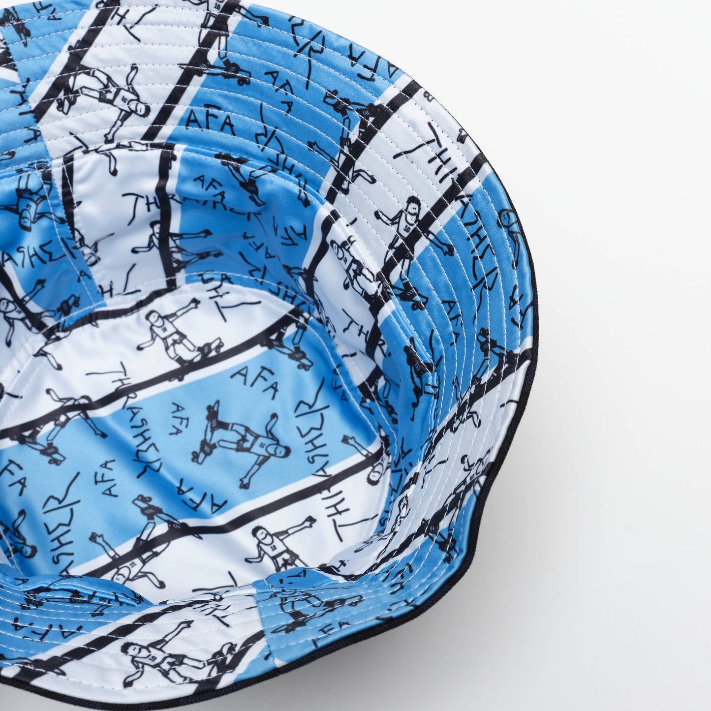 Thrasher x AFA x Adidas Skateboarding - Bucket Hat  (Black/Blue)