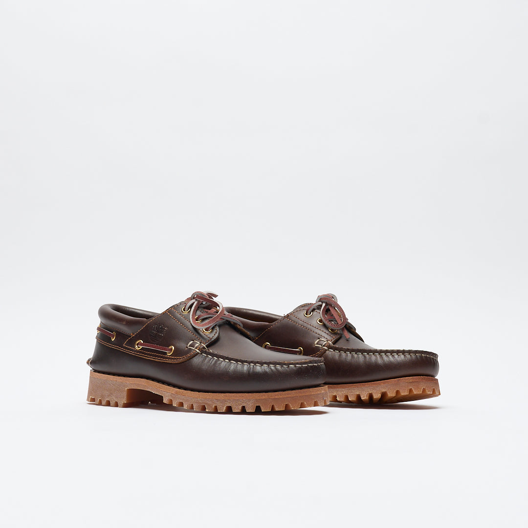 Timberland - Authentic 3 eye Classic Lug Boat Shoe (Brown)