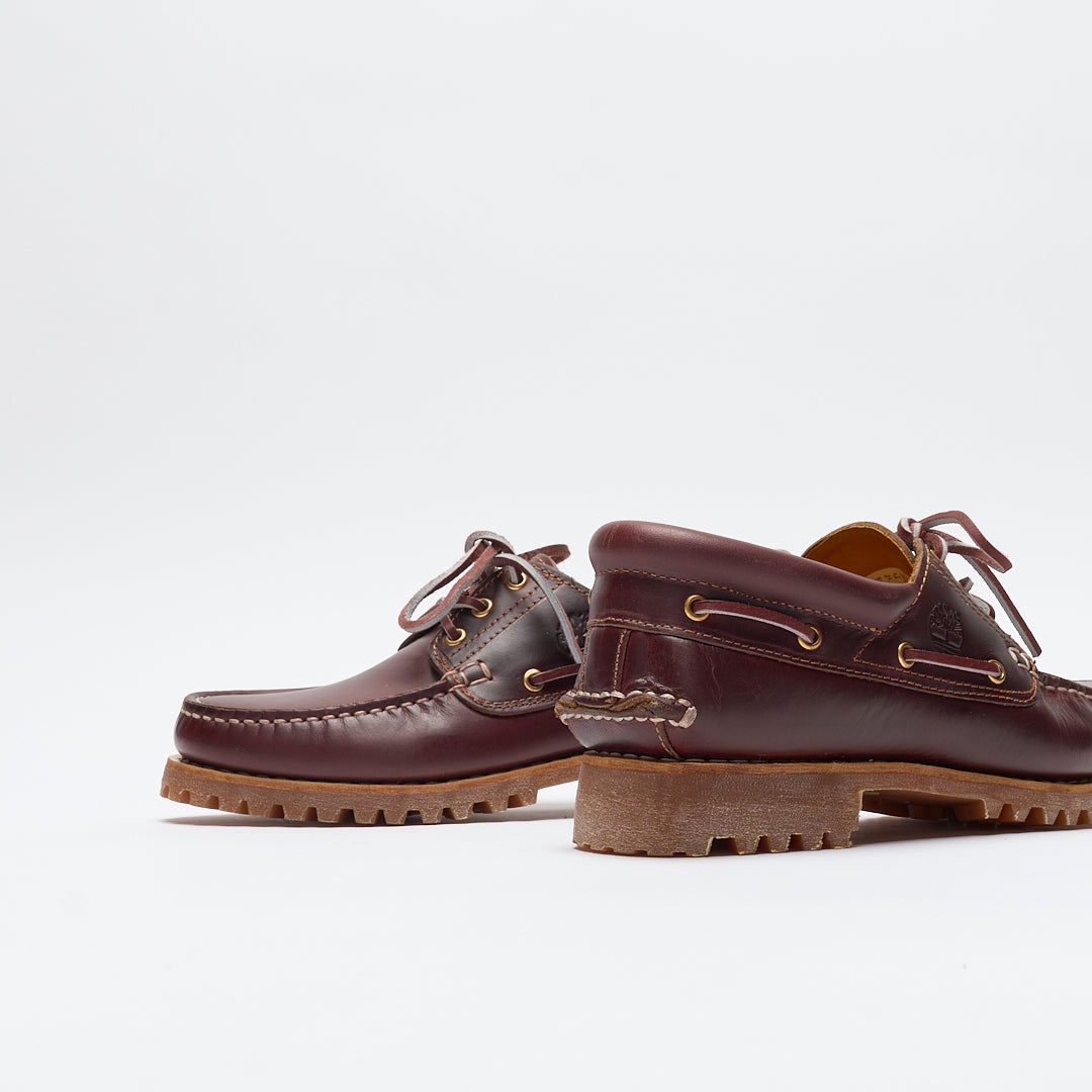 Timberland - Authentic 3 eye Classic Lug Boat Shoe (Burgundy)