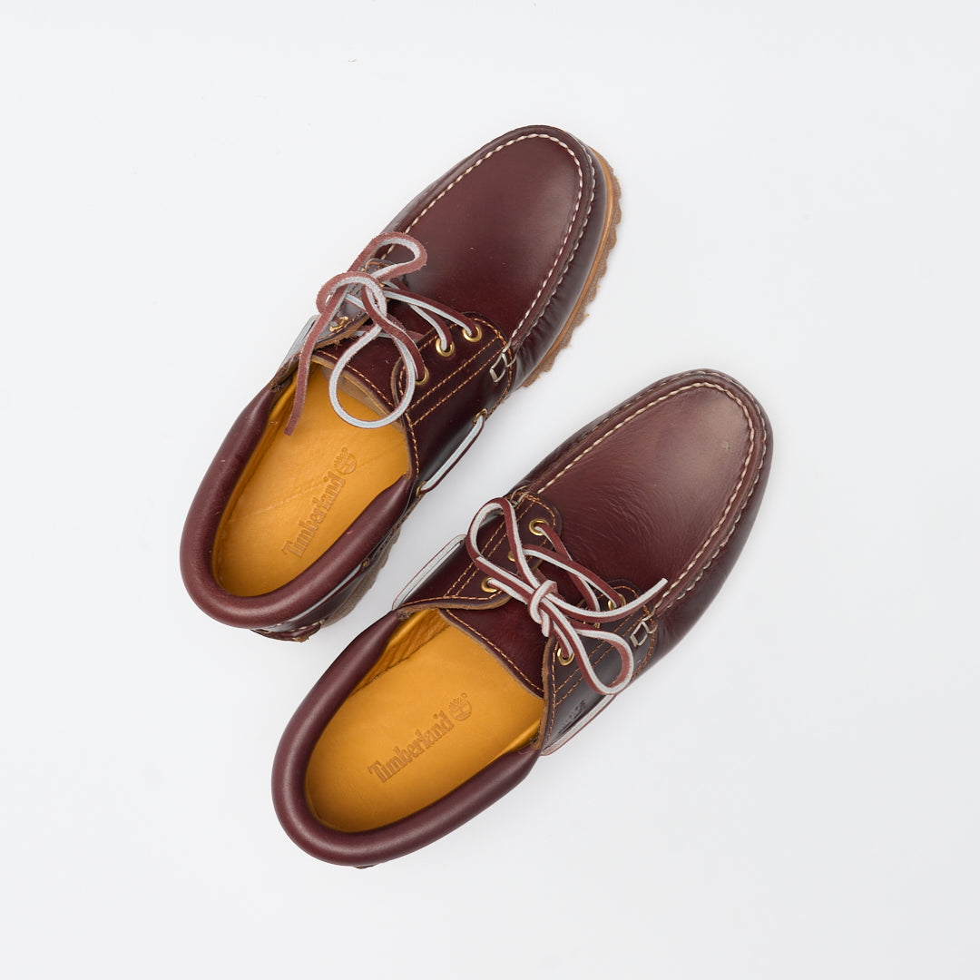 Timberland - Authentic 3 eye Classic Lug Boat Shoe (Burgundy)