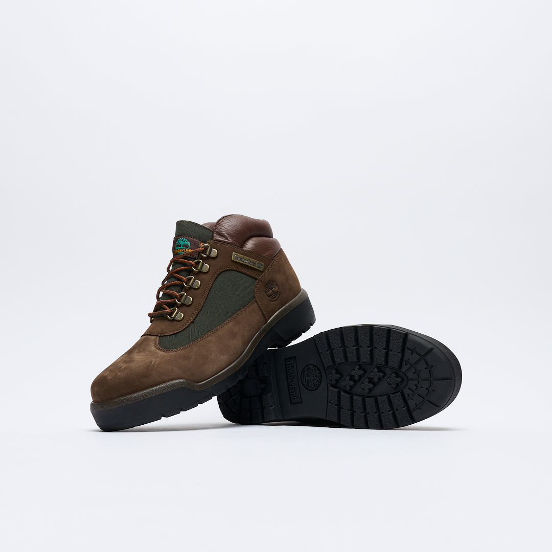 Timberland - Field Mid Lace Up Waterproof Boots (Chocolate/Green)