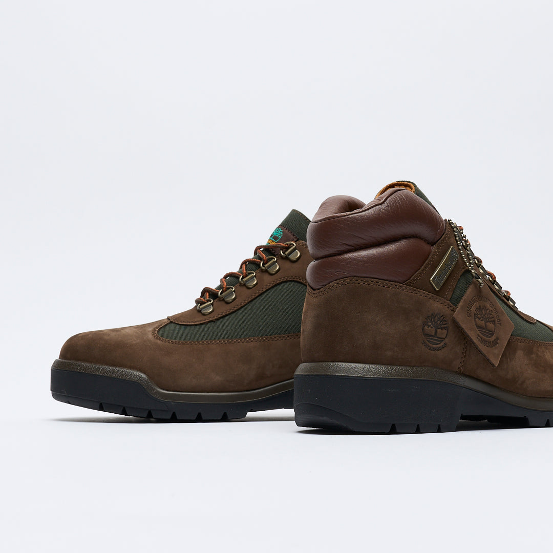 Timberland - Field Mid Lace Up Waterproof Boots (Chocolate/Green)