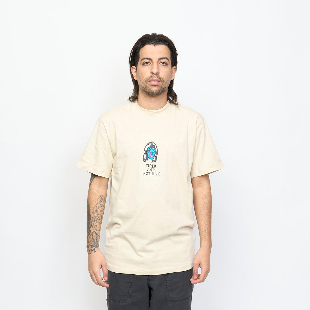 Tired Skateboards - Ghost Tee Organic (Beige)