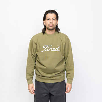 Tired Skateboards - Golf Crewneck Fleece (Alpine Green)