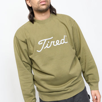 Tired Skateboards - Golf Crewneck Fleece (Alpine Green)