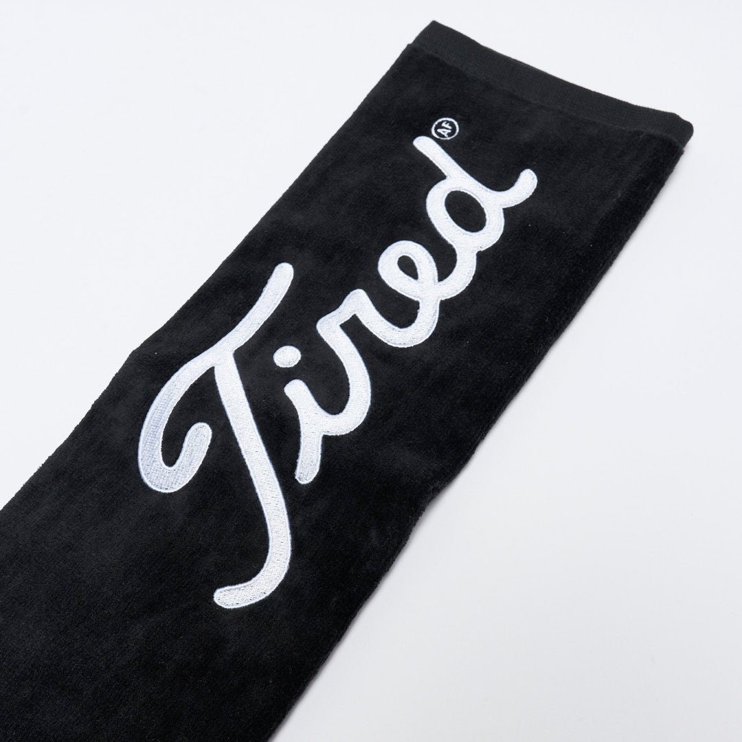 Tired Skateboards - Golf Towel (Black)