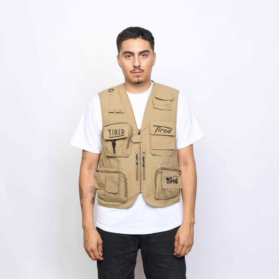 Tired Skateboards - OG Fishing Vest (Khaki)