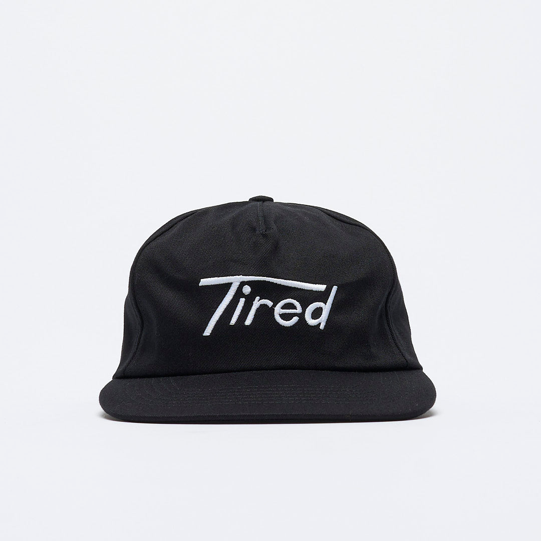 Tired Skateboards - Old Mobil 5 panel Cap USA (Black)