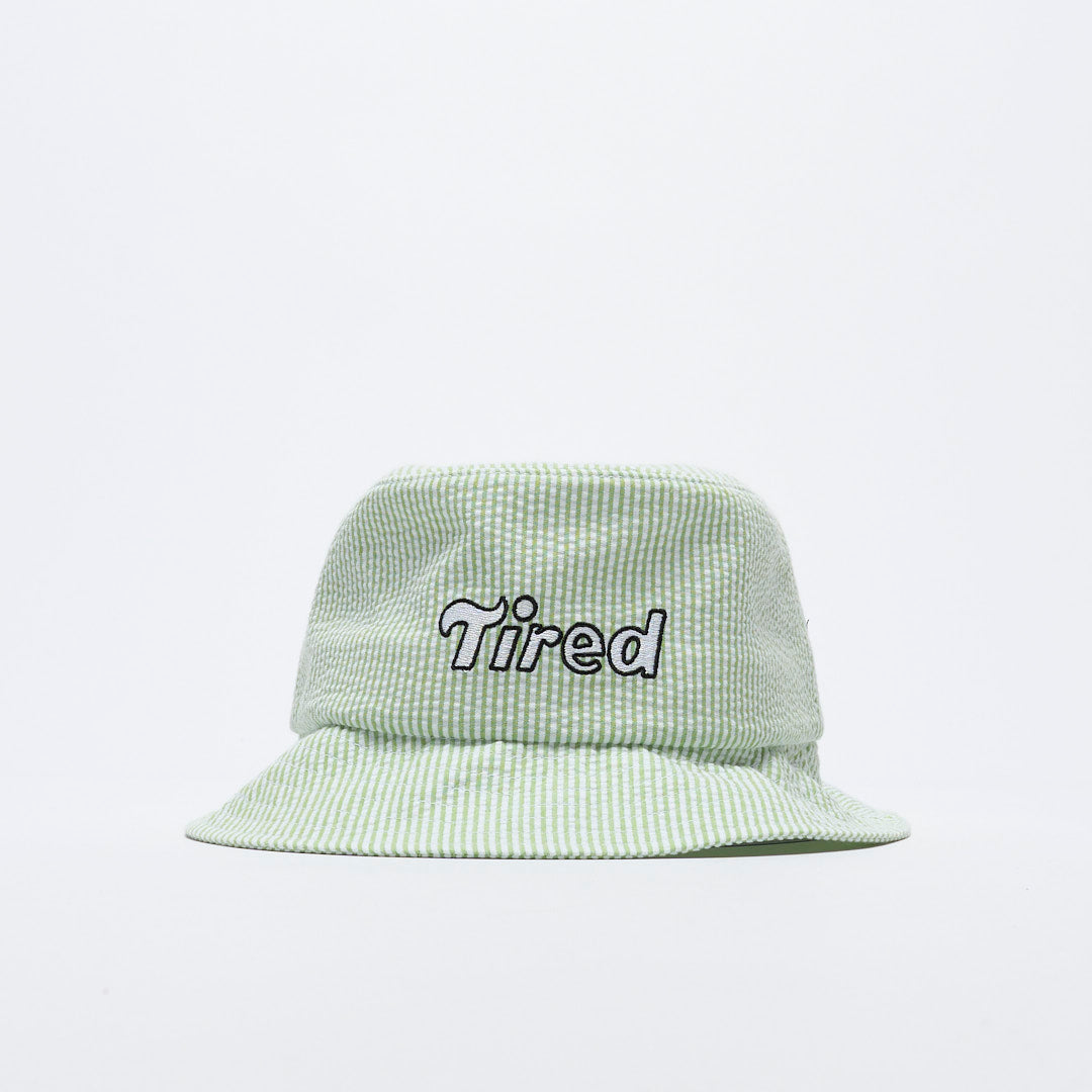 Bob - Tired Skateboards - Tilde Seersucker Bucket Hat (Mint)