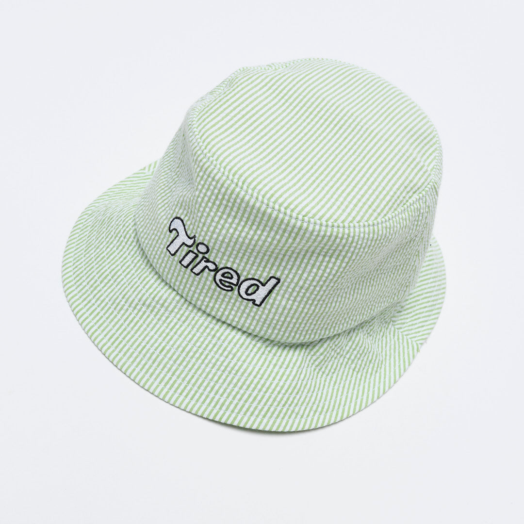 Bob - Tired Skateboards - Tilde Seersucker Bucket Hat (Mint)