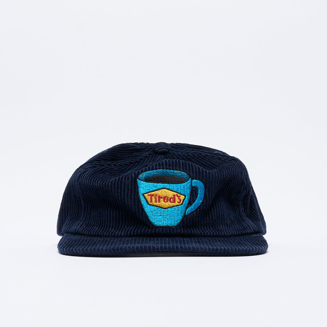 Tired Skateboards - Washed Cord Cap (Navy)