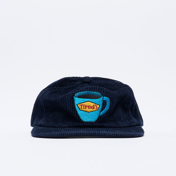 Tired Skateboards - Washed Cord Cap (Navy)