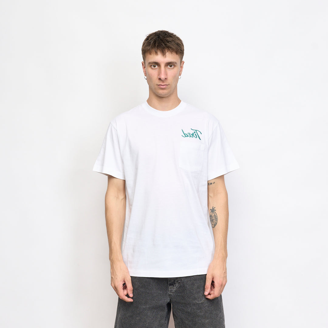 Tired Skateboards - Workstation Pocket SS Tee (White)