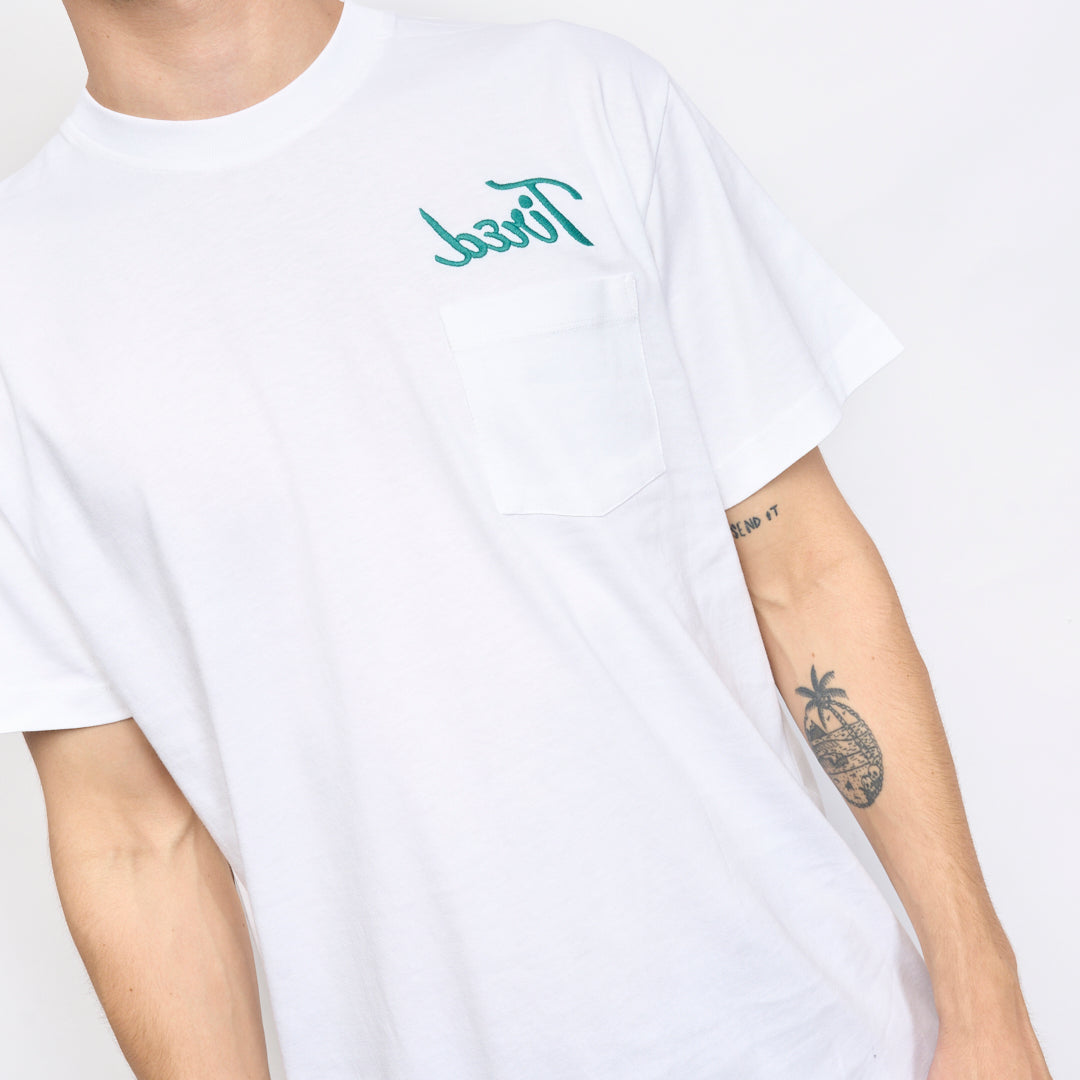 Tired Skateboards - Workstation Pocket SS Tee (White)