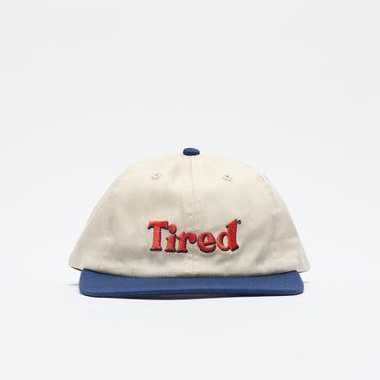 Tired Skateboards - Tired Two Tone Logo Cap (Cream/Dark Blue)