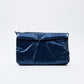 Topologie - Wares Bags Flat Sacoche Small Marine Blue Metallic Puffer