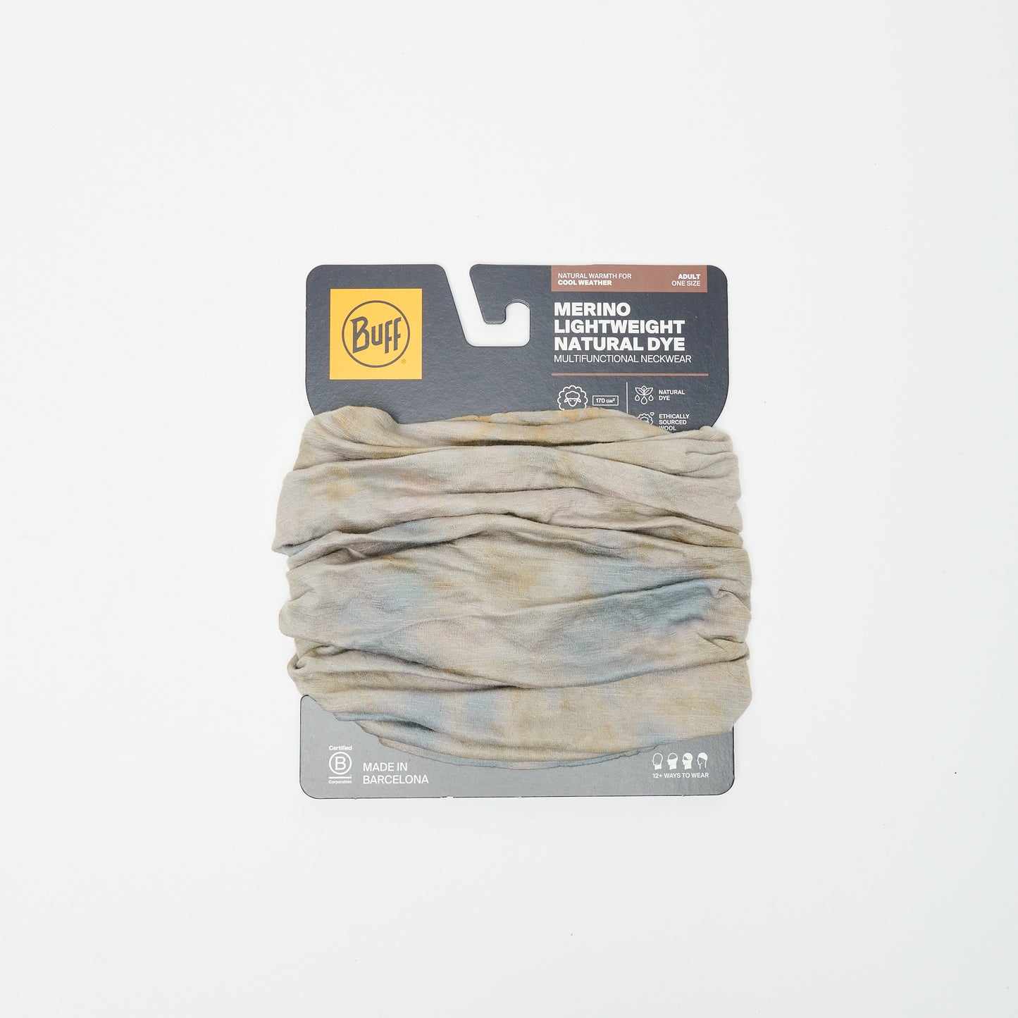 Tour de Cou - Buff - Merino Lightweight Natural Dye (Flint)