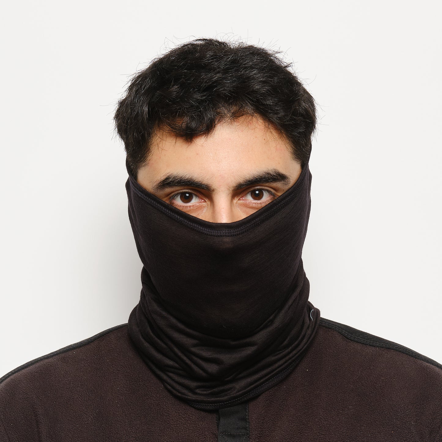 Tour de Cou - Buff - Merino Lightweight (Solid Black)