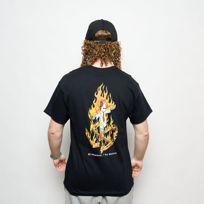 Toy Machine - T-Shirts Charred Cross Deck (Black)