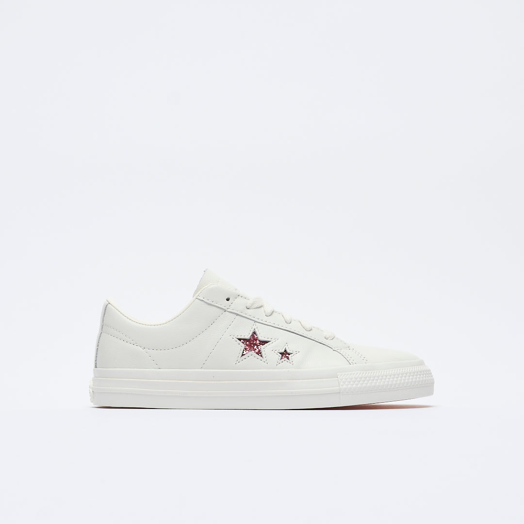 Turnstile x Converse - One Star Pro OX  (White/Pink/White)