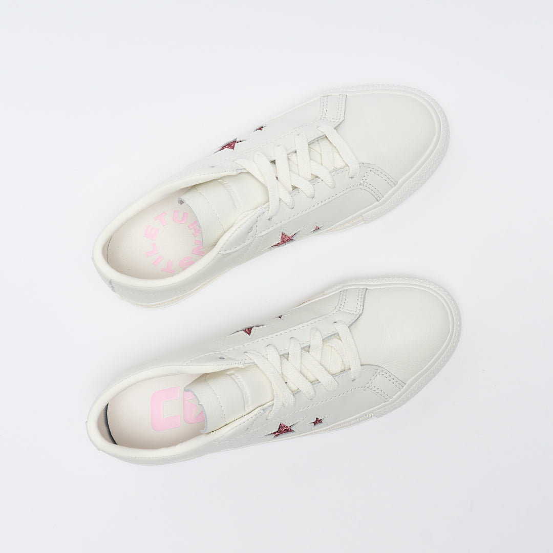 Turnstile x Converse - One Star Pro OX  (White/Pink/White)