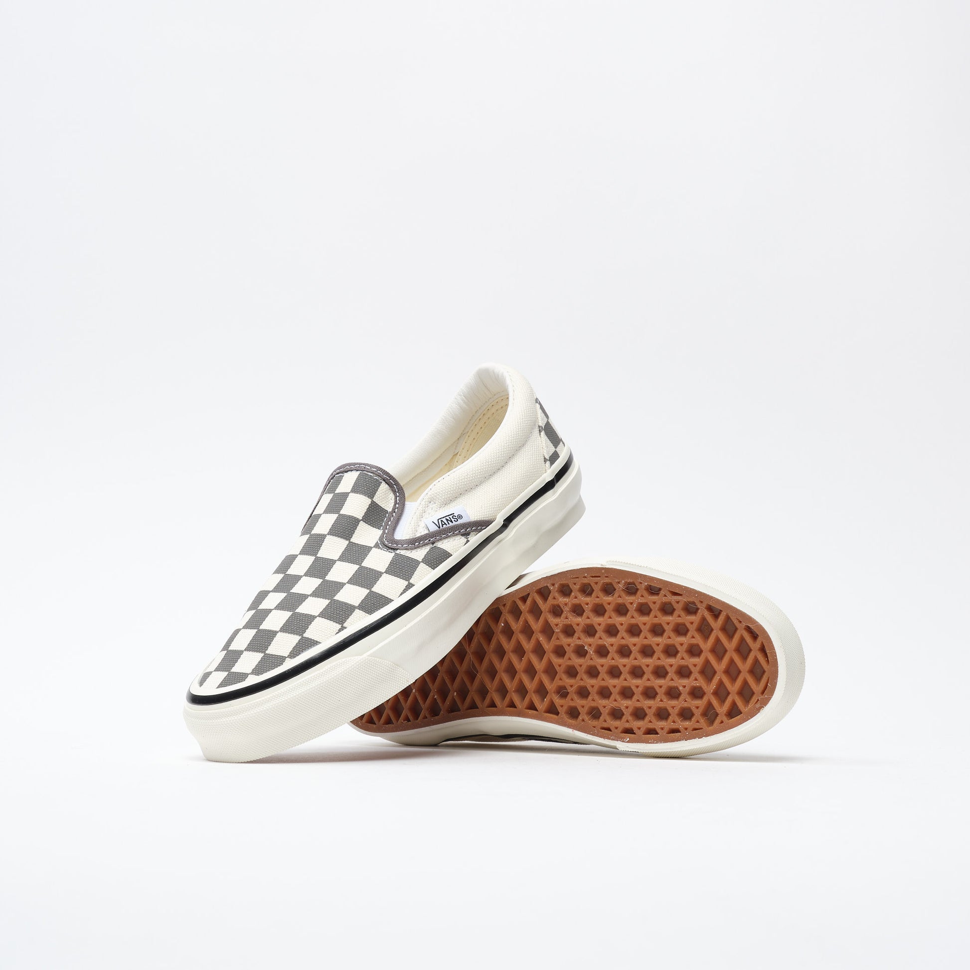 Vans Lx Slip-On Reissue 98 Lx Checkerboard Pewter Gray