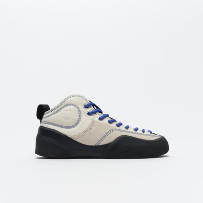 Village PM - 1PM Mid Leather Suede Canvas Cream Blue/Natural Black
