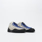 Village PM - 1PM Mid Leather Suede Canvas Cream Blue/Natural Black