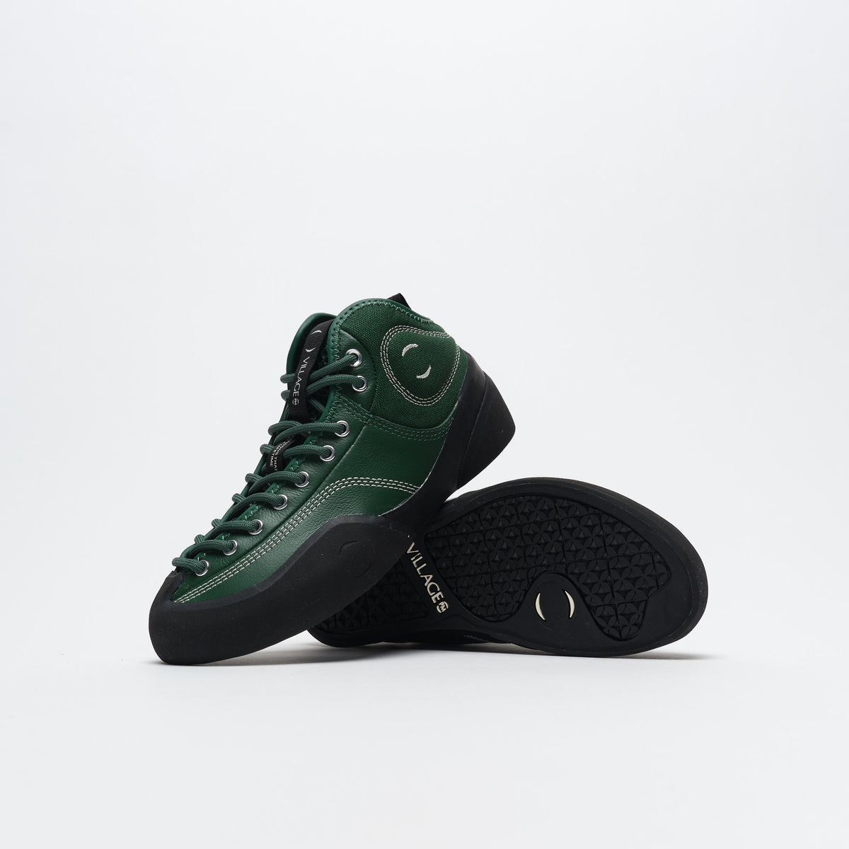 Village PM - 1PM Mid Full Grain Leather Canvas Green LTR/Natural Black