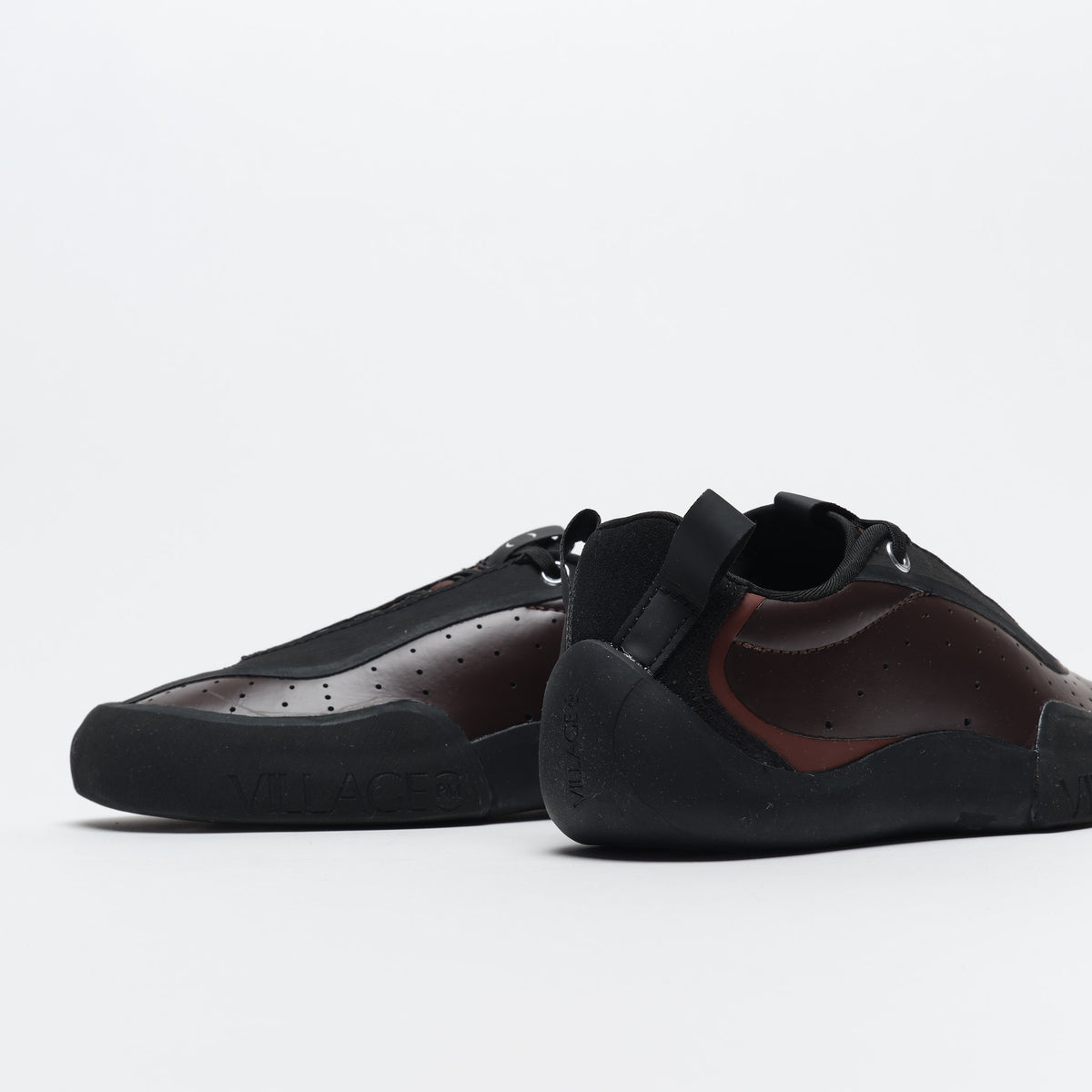 Village PM - 2PM Synthetic Leather Maroon / Natural Black