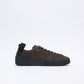 Village PM - 1 PM Suede Leather (Chocolate/Natural Black)