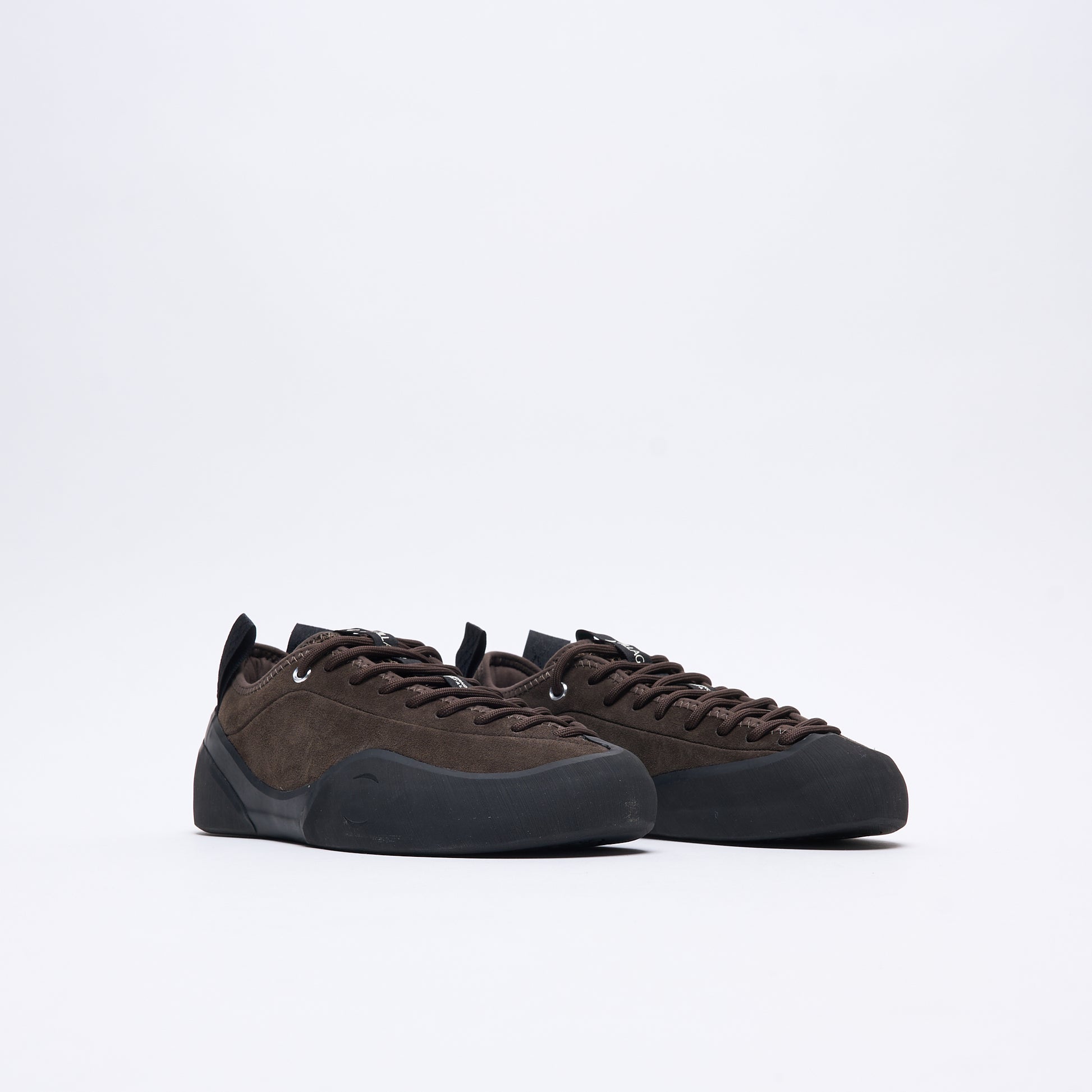 Village PM - 1 PM Suede Leather (Chocolate/Natural Black)