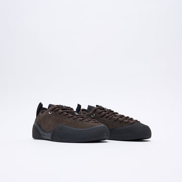 Village PM - 1 PM Suede Leather (Chocolate/Natural Black)
