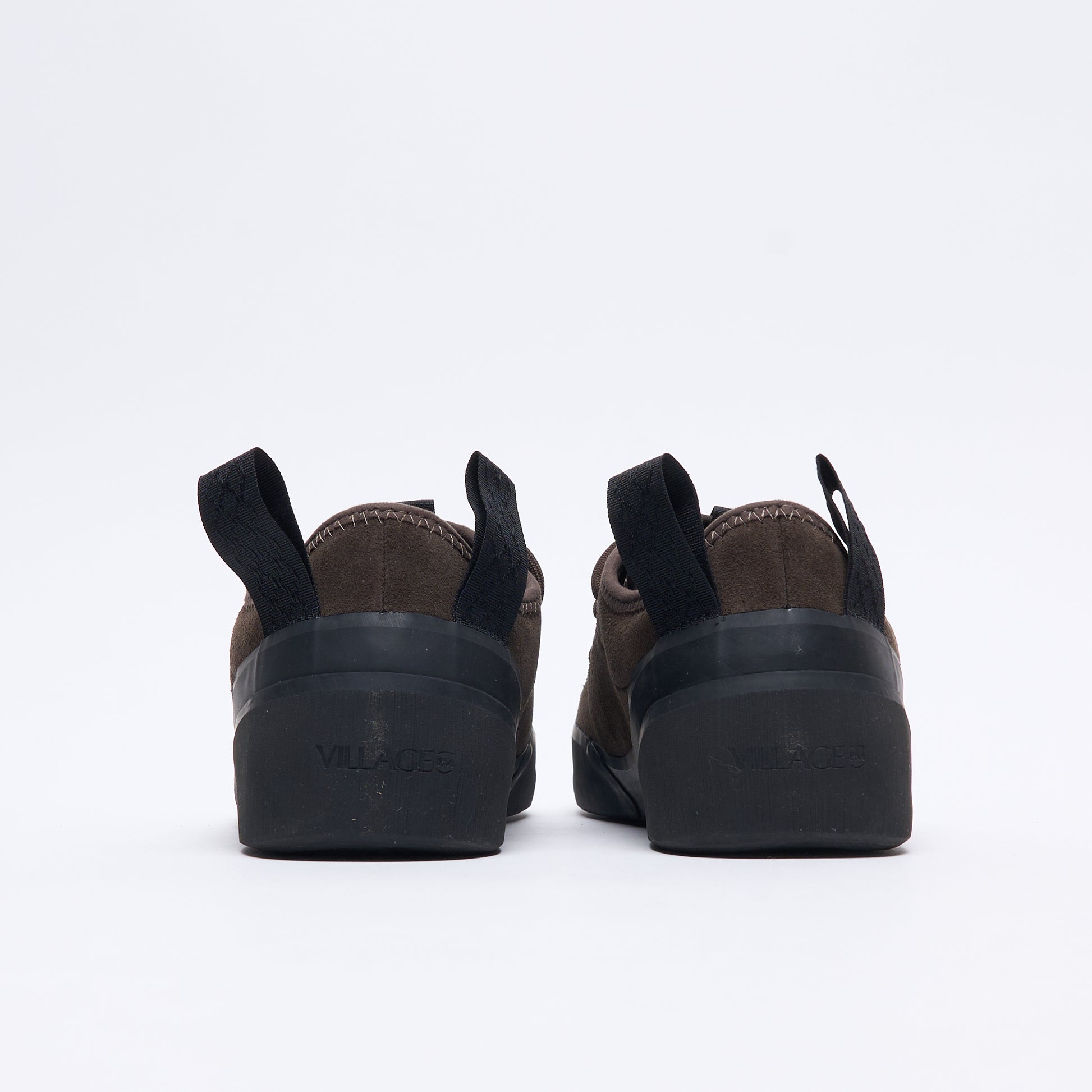 Village PM - 1 PM Suede Leather (Chocolate/Natural Black)